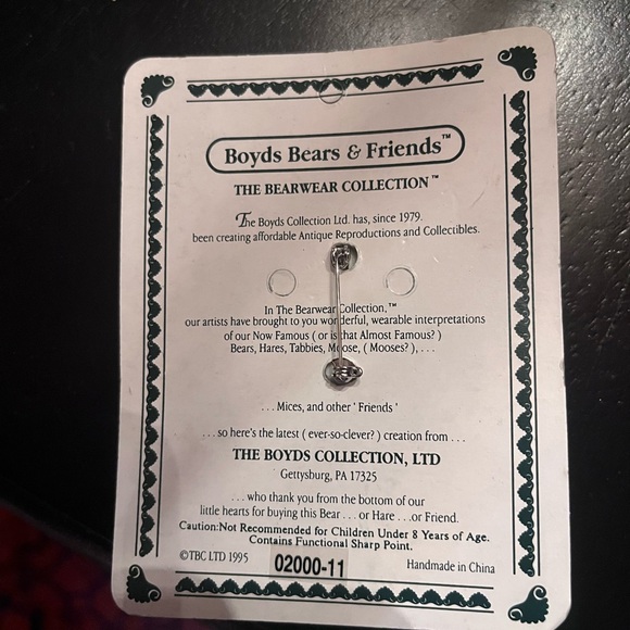 Bearwear Collectible Bear Pin Caitlin Cup of Tea 2000 - Picture 2 of 2